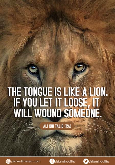 Hazrat Ali saying about Tongue