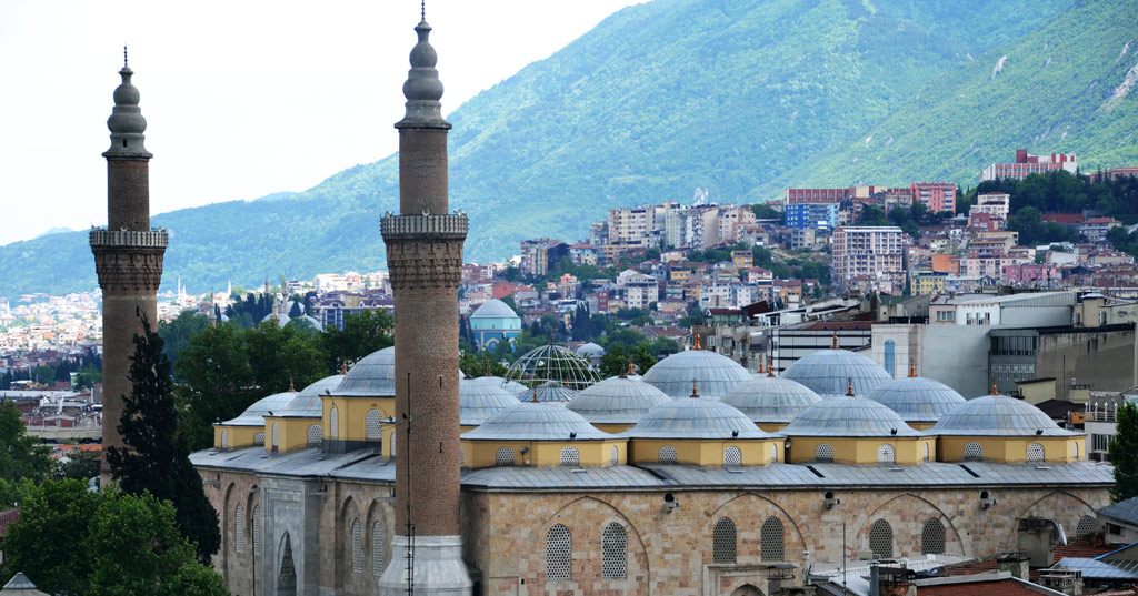 Largest Bursa Grand Mosque Turkey