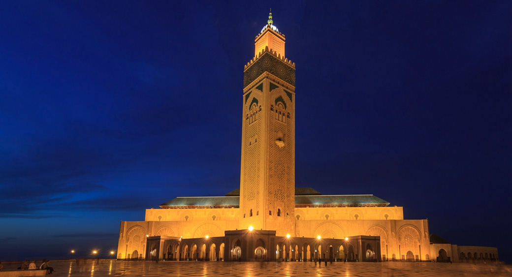 Beautiful Grande Mosque Hassan II
