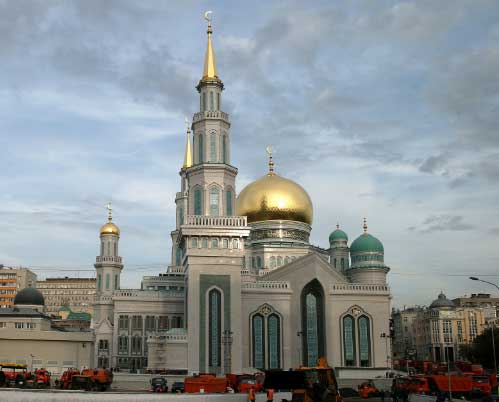 Beautiful Moscow Cathedral Mosque in Russia