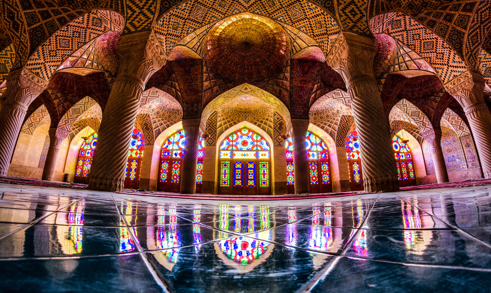 Nasir al mulk mosque Shiraz Iran