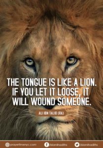Hazrat Ali saying about Tongue