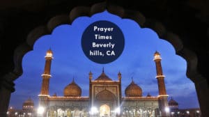 prayer times beverly hills