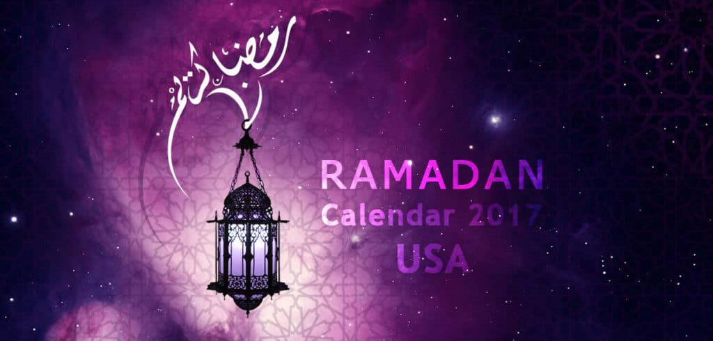 USA Ramadan Calendar 2017