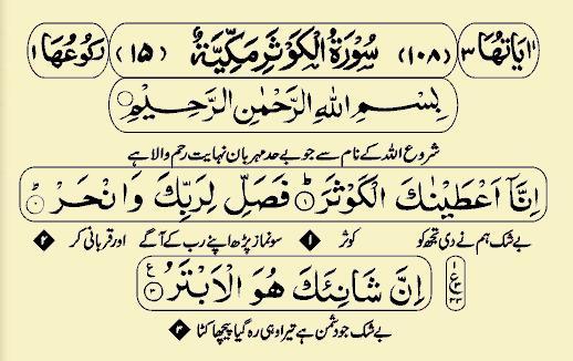 Surah Kausar in English