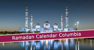 Ramadan Calendar Columbia