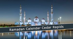 Ramadan Calendar Cedar Rapids